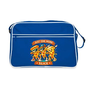Danse du dab Une autre part de pizza Pizza fraîche - Sac Retro - bleu/blanc - Devant