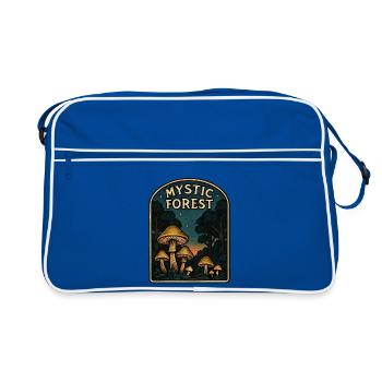 Champignons de la Forêt Mystique - Sac Retro - bleu/blanc - Devant