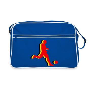 Fussball Belgien Fan Belgium Soccer - Sac Retro - bleu/blanc - Devant