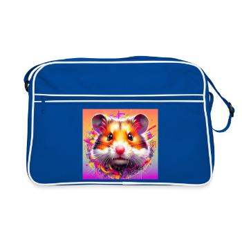 hamster - Retro Bag - blue/white - Front