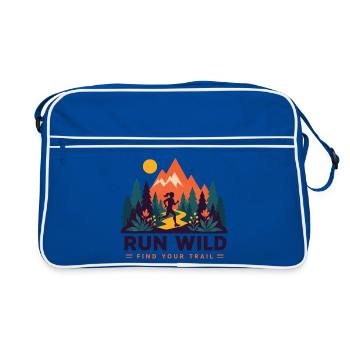Course sur sentier - Courir librement. Trouvez votre sentier - Sac Retro - bleu/blanc - Devant