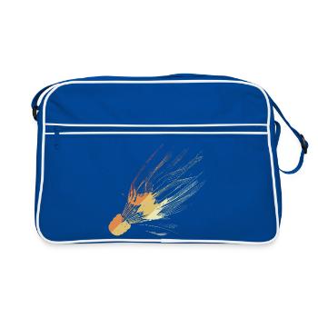 Art au trait rétro de volant - Sac Retro - bleu/blanc - Devant