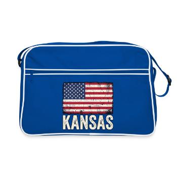 USA Kansas - Retro Bag - blue/white - Front