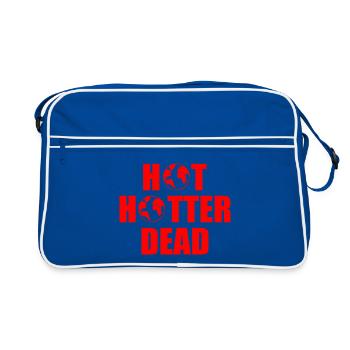 Hot hotter dead - Retro Tasche - Blau/Weiß - Vorne