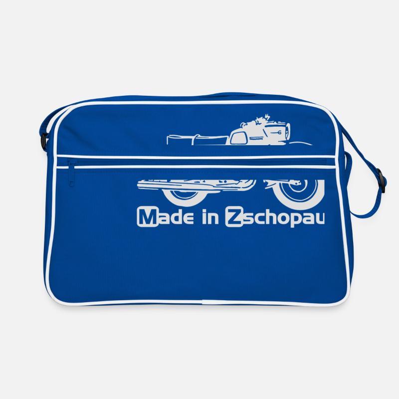 MZ ES 250 Trophy - Retro Tasche - Blau/Weiß