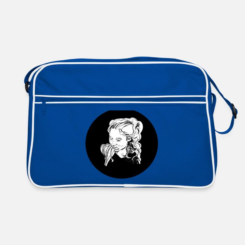 Mädchen in der Mitte Retro Tasche
