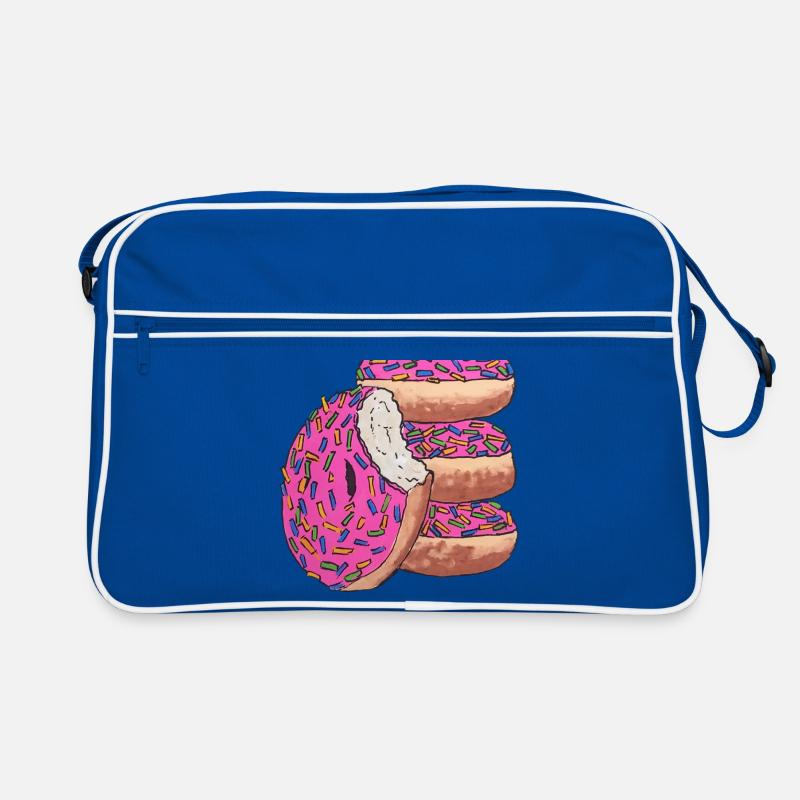 Donut stack rose délicieuse collation Sac Retro