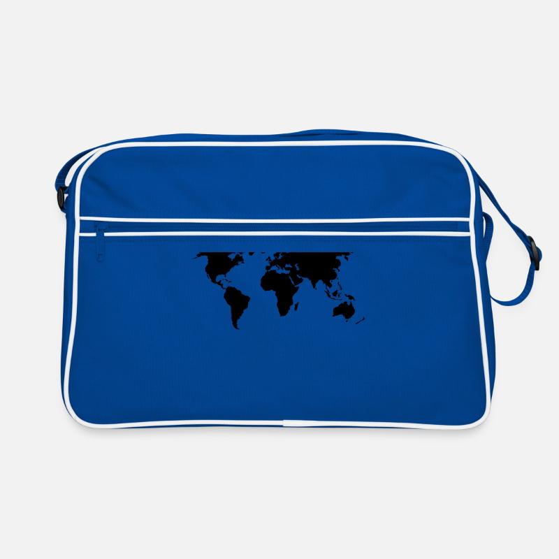 world map world map Retro Bag