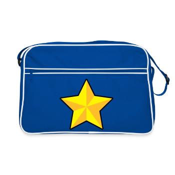 3D Stern | 3D Star | Dimension - Retro Bag - blue/white - Front