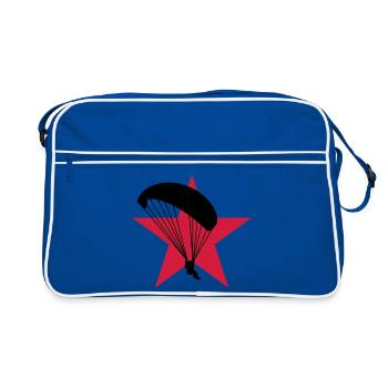 Parapente Parapentiste Sport Extrême Parachutisme - Sac Retro - bleu/blanc - Devant