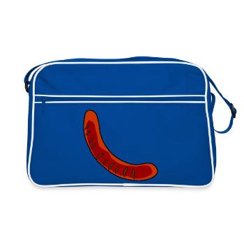 Sausage or bratwurst - Retro Bag - blue/white - Front