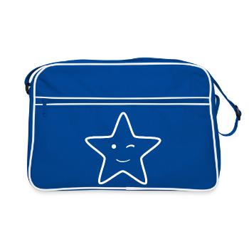 Clin d’œil étoilé - Sac Retro - bleu/blanc - Devant