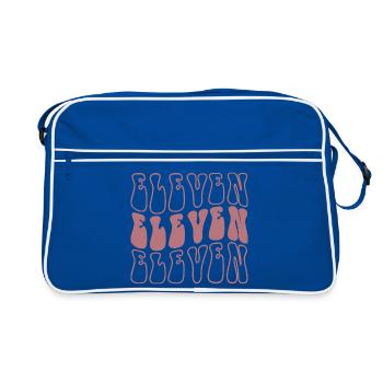 Eleven 11th Birthday For Girls 11 Years Old - Retro Bag - blue/white - Front