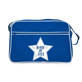 Né en 2022 étoile - Sac Retro - bleu/blanc - Devant