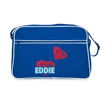 Eddie as Precious - Retro Bag - blue/white - Front