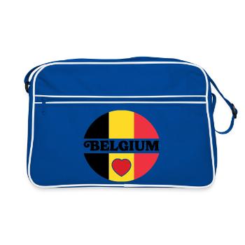 Design Belgium Cœurs Équilibrés - Sac Retro - bleu/blanc - Devant