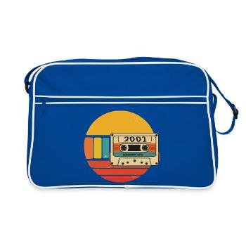 2001 Birthday 2001 Born in 2001 Birthday - Retro Bag - blue/white - Front