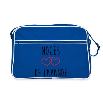 Noces de lavande 46 ans de mariage - Sac Retro - bleu/blanc - Devant
