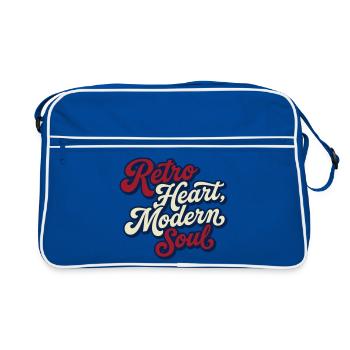 Retro Heart, Modern Soul - Sac Retro - bleu/blanc - Devant