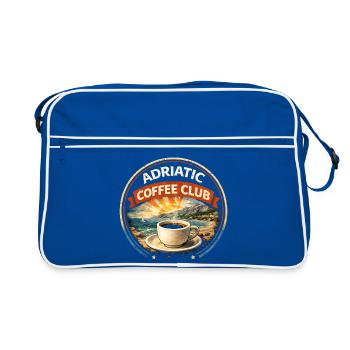Croatia Adriatic Coffee Club Retro Logo - Retro Bag - blue/white - Front