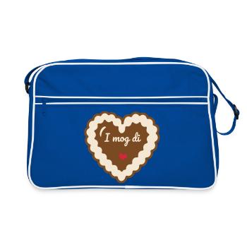 I mog di Gingerbread Heart - Festival folklorique bavarois Amour - Sac Retro - bleu/blanc - Devant
