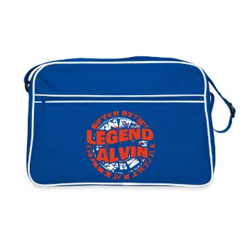 Alvin comme prénom - Sac Retro - bleu/blanc - Devant