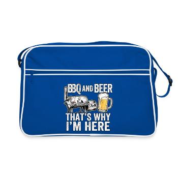 Barbecue et BBQ Party - Sac Retro - bleu/blanc - Devant