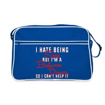 Walzer Paartanz - Retro Tasche - Blau/Weiß - Vorne