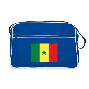 Drapeau du Sénégal Vert JauneRouge - Sac Retro - bleu/blanc - Devant