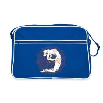My yoga red - Retro Bag - blue/white - Front