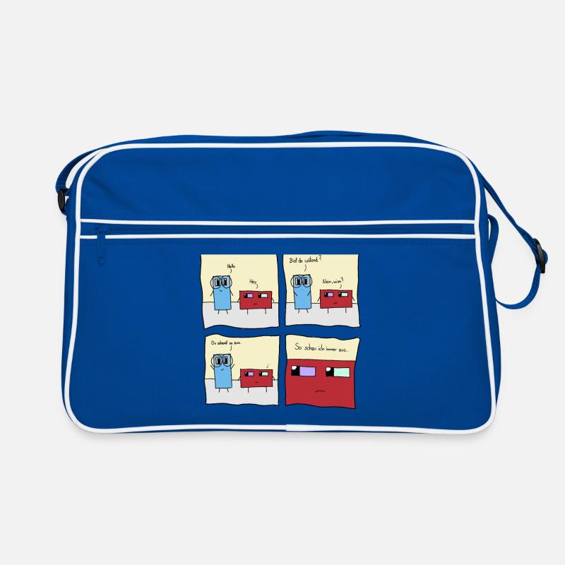 comic german fun funny Retro Bag