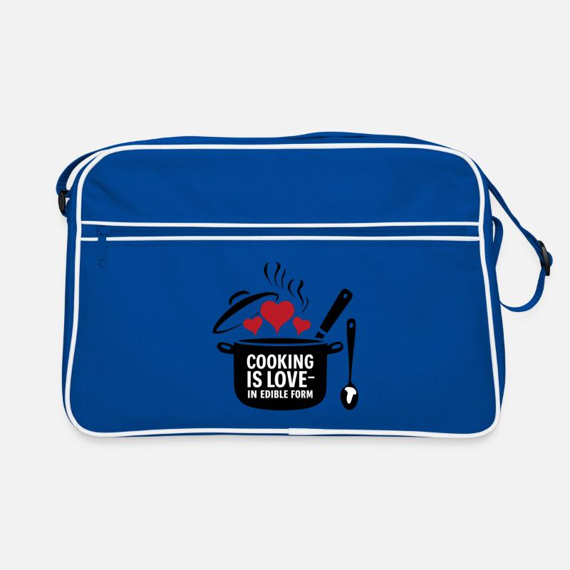 La cuisine, c’est l’amour sous forme comestible. Sac Retro
