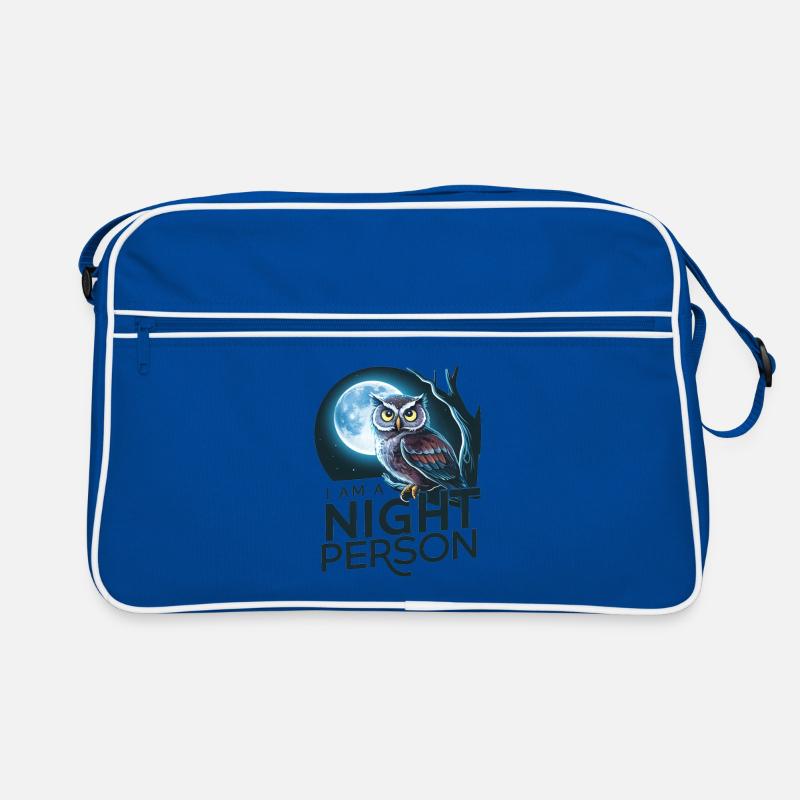 Ich bin ein Nachtmensch. Retro Tasche