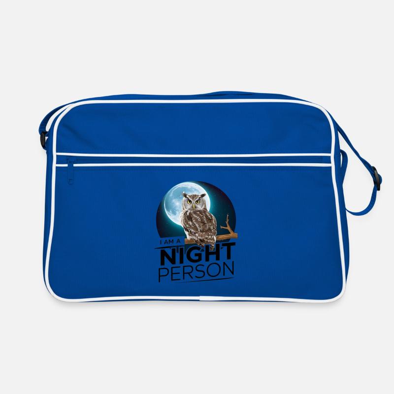 Ich bin ein Nachtmensch. Retro Tasche