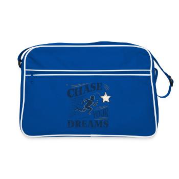 Pursue your dreams - Retro Bag - blue/white - Front