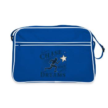 Pursue your dreams - Retro Bag - blue/white - Front