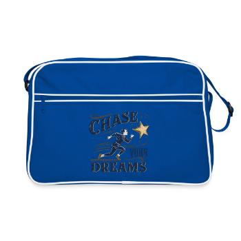 Pursue your dreams - Retro Bag - blue/white - Front