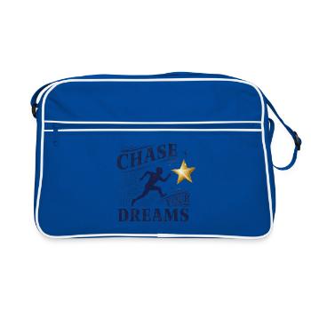 Pursue your dreams - Retro Bag - blue/white - Front