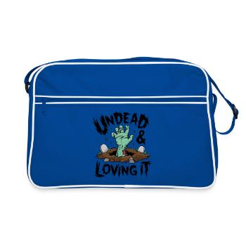Zombie Hand - Mort-vivant et amour - Sac Retro - bleu/blanc - Devant