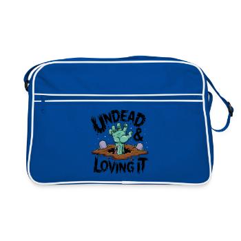 Zombie Hand - Mort-vivant et amour - Sac Retro - bleu/blanc - Devant