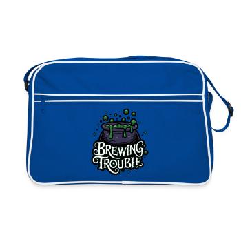 Hexenkessel – Brewing Trouble - Retro Bag - blue/white - Front