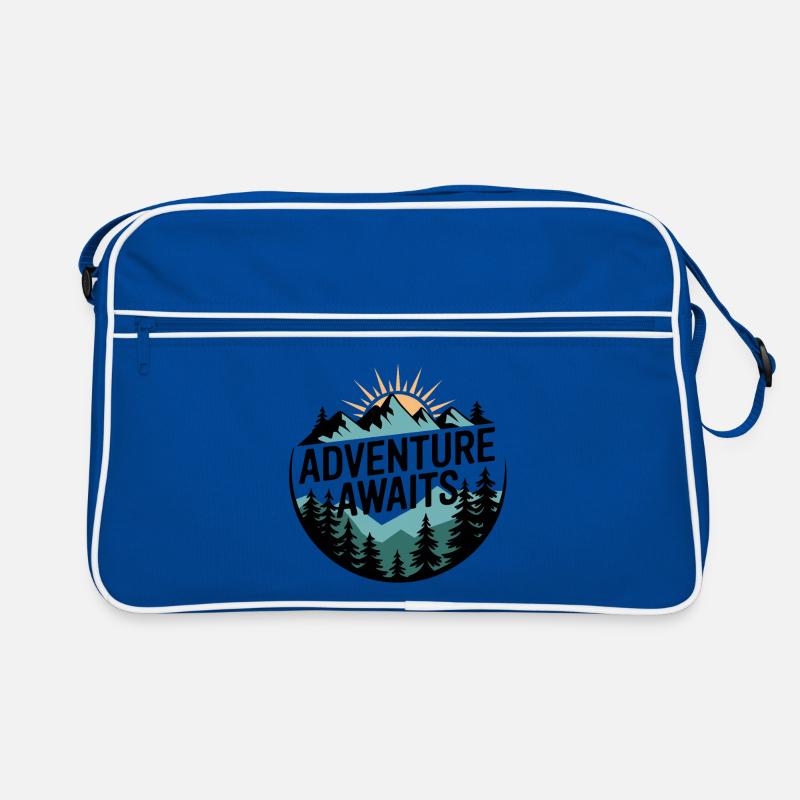 Adventure Awaits – Mountain Panorama Retro Bag