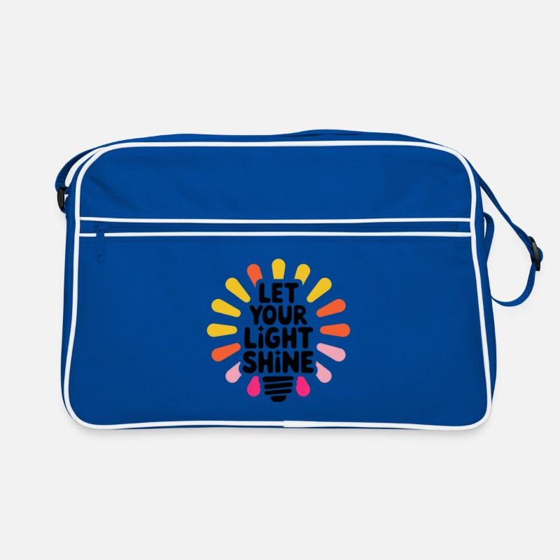 Let Your Light Shine – Glowing Light Bulb Retro Bag