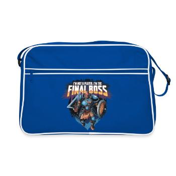 I’m the FinalBoss – Personnage puissant - Sac Retro - bleu/blanc - Devant