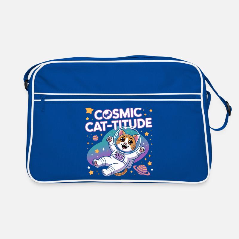 Chat Cosmique – Pouvoir Intergalactique du Chat Sac Retro