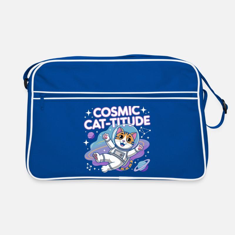 Chat Cosmique – Pouvoir Intergalactique du Chat Sac Retro