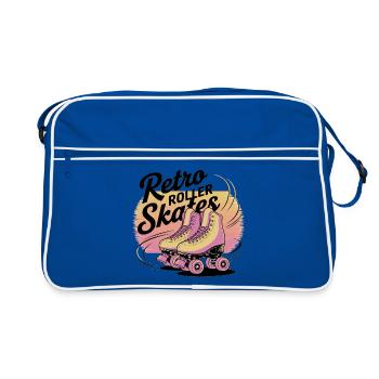 Retro Roller Skates – 80s Vibes - Retro Bag - blue/white - Front