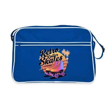 Retro Roller Skates – 80s Vibes - Retro Bag - blue/white - Front
