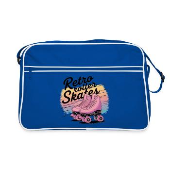 Retro Roller Skates – 80s Vibes - Retro Bag - blue/white - Front