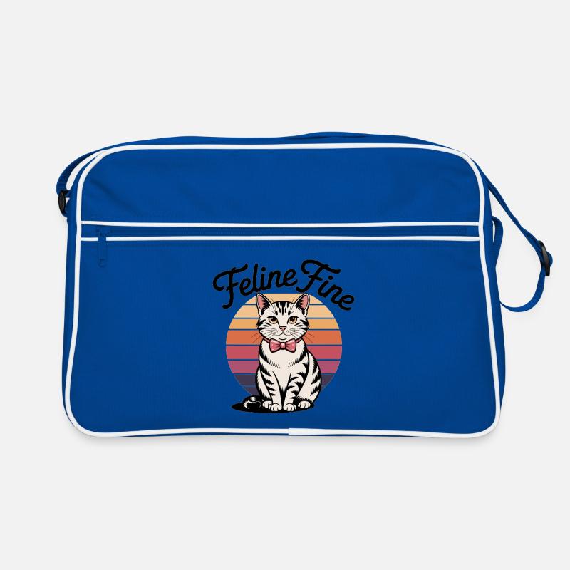 Feline Fine – Chat Sunset Rétro Sac Retro